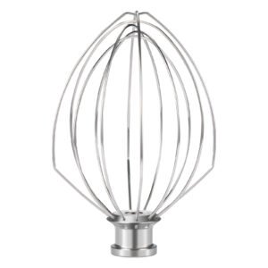 K5AWW Dishwasher Safe Whisk Attachment Stainless Steel 6 Wire Whip Fits KitchenAid 5 Quart Bowl Lift Stand Mixer for Egg Heavy Cream Beater Cakes Mayonnaise