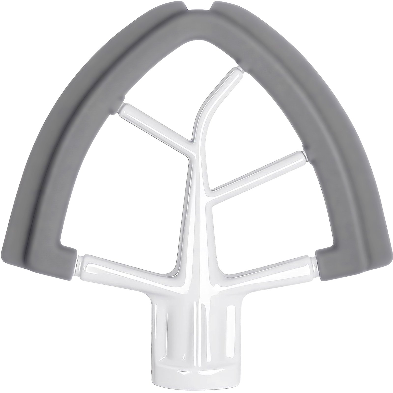 Flex Edge Beater Replacement Compatible with KitchenAid Tilt-Head Stand Mixer 4.5-5 QT, Dual Silicone Scrapers Flat Mixing Paddle Attachment for Baking Cake Cookie Dough Frosting